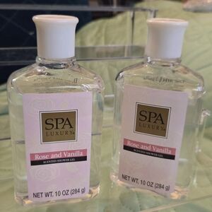 SPA Luxury Rose and Vanilla Scented Shower Gel - 2 Pack